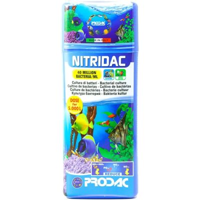 Prodac Nettoyant d'Aquarium Nutridac - Type d'Aquarium - Publicité Prodac Nettoyant d'Aquarium Nutridac - Type d'Aquarium - Publicité