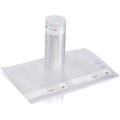 Magic Vac Vakuumbeutel 20x30cm mit Etikett - Lebensmittelverpackung Magic Vac Vakuumbeutel 20x30cm mit Etikett - Lebensmittelverpackung