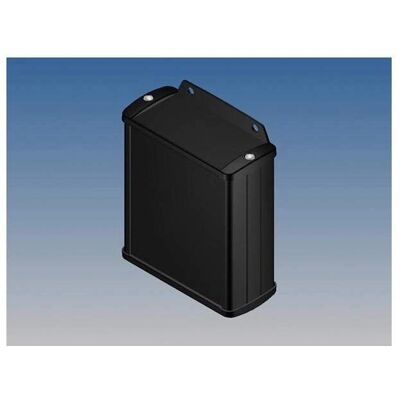 Velleman Aluminiumkapsling - Sort - 100x85.8x36.9mm - med flange Velleman Aluminiumkapsling - Sort - 100x85.8x36.9mm - med flange