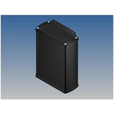 Caja de aluminio - Negro - 145x105.9x45.8mm - con brida - Caja Caja de aluminio - Negro - 145x105.9x45.8mm - con brida - Caja