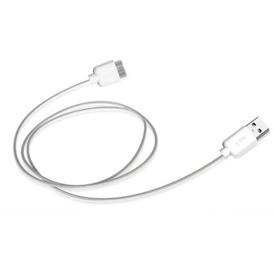 SBS Micro USB auf USB A 1m abgeschirmtes Kabel - USB 3.2 Gen 1 - Weiß SBS Micro USB auf USB A 1m abgeschirmtes Kabel - USB 3.2 Gen 1 - Weiß
