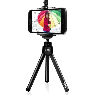 SBS Treppiede - Smartphone 60-85mm - Compatto e Stabile - Treppiede SBS Treppiede - Smartphone 60-85mm - Compatto e Stabile - Treppiede
