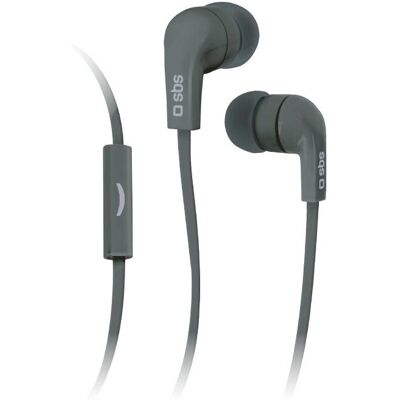 SBS Schwarze Kabelgebundene In-Ear-Kopfhörer - Headset für Anrufe und Musik SBS Schwarze Kabelgebundene In-Ear-Kopfhörer - Headset für Anrufe und Musik