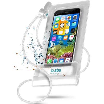 SBS 55W Capa de Telefone à Prova d'Água Branca - IPX6, 6,7" SBS 55W Capa de Telefone à Prova d'Água Branca - IPX6, 6,7"