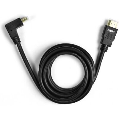 Cavo HDMI Ekon ECVHDMI90GMMK - 1,8 m - Nero Cavo HDMI Ekon ECVHDMI90GMMK - 1,8 m - Nero