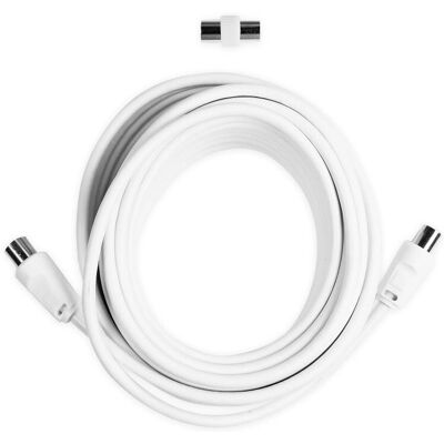 Ekon 10m Weißes Koaxialkabel - TV & Digitalempfänger Ekon 10m Weißes Koaxialkabel - TV & Digitalempfänger
