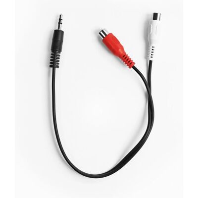 Ekon - ECAJACK2RCA05MF - 0.3 m - 2x RCA - Audiokabel Ekon - ECAJACK2RCA05MF - 0.3 m - 2x RCA - Audiokabel
