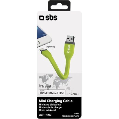 SBS Modèle Câble Lightning 0,12 m - Résistant pour Données et Charge SBS Modèle Câble Lightning 0,12 m - Résistant pour Données et Charge