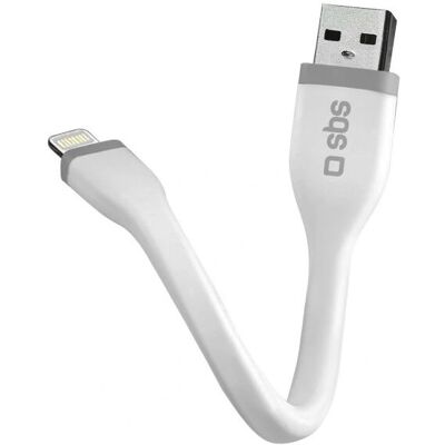 Câble Lightning SBS - 0,12m Blanc - Données & Charge Câble Lightning SBS - 0,12m Blanc - Données & Charge