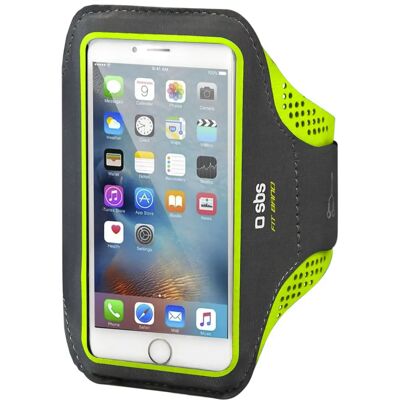 Coque sport SBS jaune - 12,7cm - Bracelet réglable Coque sport SBS jaune - 12,7cm - Bracelet réglable