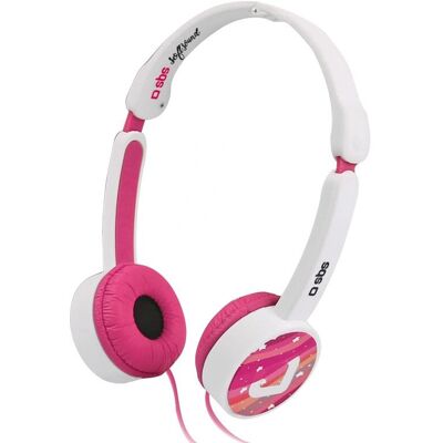 SBS Kopfhörer - Kabellos Pink - Lautstärkebegrenzung 85 dB - On-ear SBS Kopfhörer - Kabellos Pink - Lautstärkebegrenzung 85 dB - On-ear