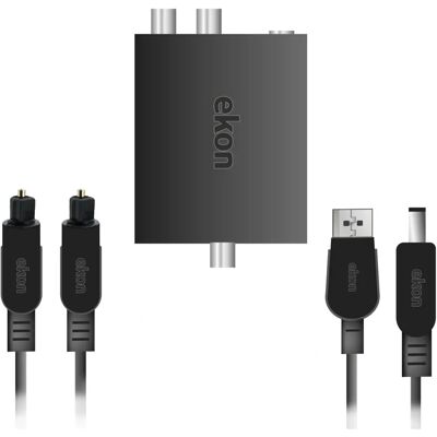 Ekon ECATOSLRCACONVERTK - Audio-Converter - Schwarz Ekon ECATOSLRCACONVERTK - Audio-Converter - Schwarz