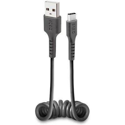 SBS Marka P50 Kabel USB - Spiralny, 17-50cm, Czarny - Kabel USB SBS Marka P50 Kabel USB - Spiralny, 17-50cm, Czarny - Kabel USB