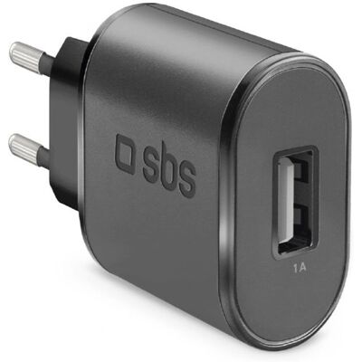 SBS TETR1USB1APOL Chargeur de Voyage Noir - Charger SBS TETR1USB1APOL Chargeur de Voyage Noir - Charger