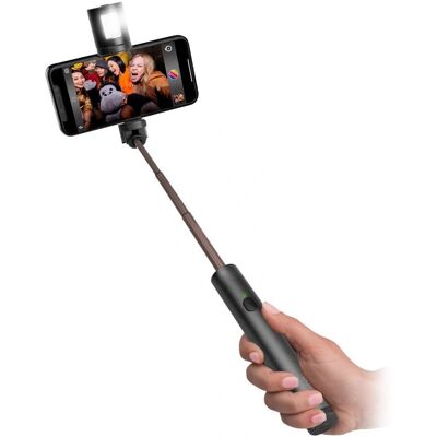 SBS Kabelloser Selfie-Stick mit Blitz - Selfie Stick SBS Kabelloser Selfie-Stick mit Blitz - Selfie Stick