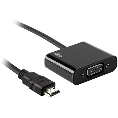 Ekon ECVADHDMIVGAMF Video Kabeladapter - HDMI zu VGA - 0.1m - Schwarz Ekon ECVADHDMIVGAMF Video Kabeladapter - HDMI zu VGA - 0.1m - Schwarz