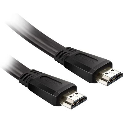 Ekon ECVHDMI10FLAT 1m HDMI Kabel - HDMI Typ A - Schwarz Ekon ECVHDMI10FLAT 1m HDMI Kabel - HDMI Typ A - Schwarz