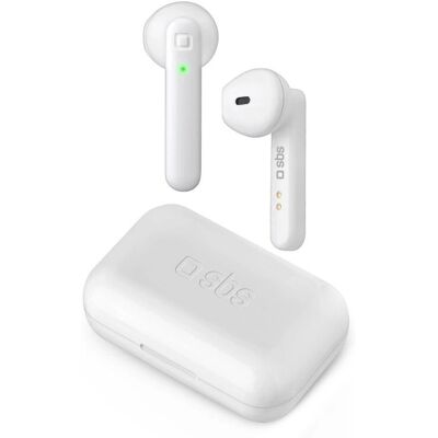 SBS Twin Buds (2,50 h, Sans Fil) - Blanc - Publicité SBS Twin Buds (2,50 h, Sans Fil) - Blanc - Publicité