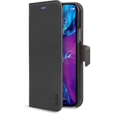SBS iPhone 12 Mini Wallet Stander Cover - Sort SBS iPhone 12 Mini Wallet Stander Cover - Sort