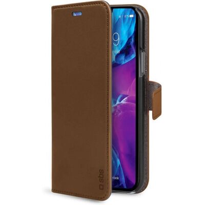 SBS iPhone 12 Braune Wallet-Folio - Handyhülle SBS iPhone 12 Braune Wallet-Folio - Handyhülle