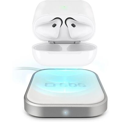SBS Kabellose Ladestation für AirPods - 3W, Weiß, Qi-Technologie SBS Kabellose Ladestation für AirPods - 3W, Weiß, Qi-Technologie