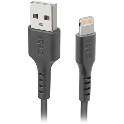 SBS TECABLEUSBIP589K Lightning-kabel - 1m, Svart, USB 2.0 - Produkttype SBS TECABLEUSBIP589K Lightning-kabel - 1m, Svart, USB 2.0 - Produkttype