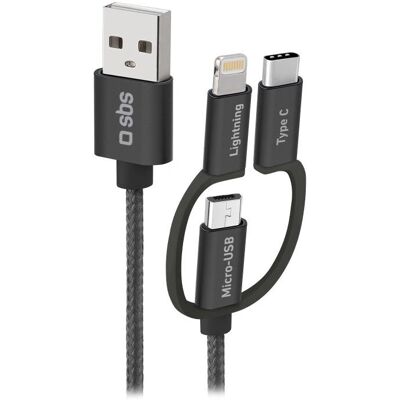 Cavo USB SBS 1,2m Nero - Micro-USB A & USB A Cavo USB SBS 1,2m Nero - Micro-USB A & USB A