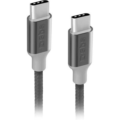 Câble SBS USB-C à USB-C 1,5m - 25W Power Delivery & Transfert de Données - Publicité Câble SBS USB-C à USB-C 1,5m - 25W Power Delivery & Transfert de Données - Publicité