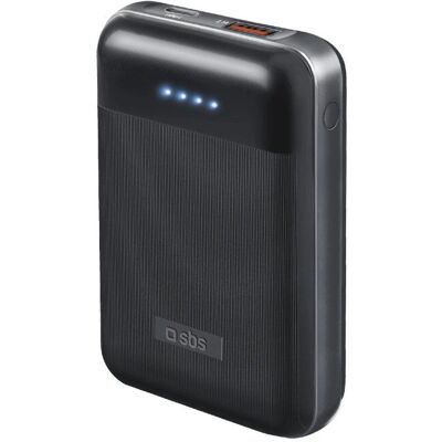 Power Bank SBS 10000 mAh - Rychlé nabíjení - Černá Power Bank SBS 10000 mAh - Rychlé nabíjení - Černá