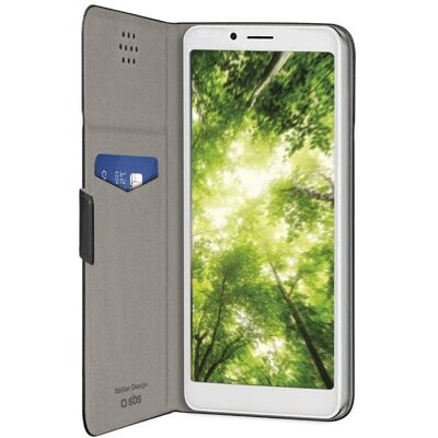 SBS Sorte Book Slim Mobilcover - 6,8" Universel SBS Sorte Book Slim Mobilcover - 6,8" Universel