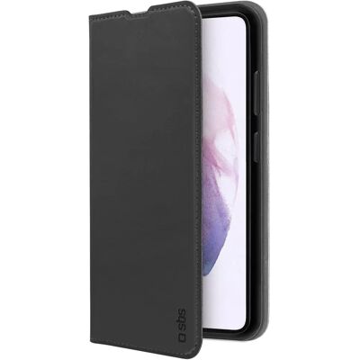 Coque portefeuille SBS S22+ Noire - Étui téléphone Coque portefeuille SBS S22+ Noire - Étui téléphone