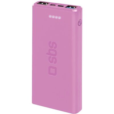 SBS Powerbank 10 000mAh Rosa - Power Bank SBS Powerbank 10 000mAh Rosa - Power Bank
