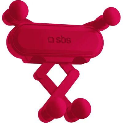 SBS Handyhalterung mit Schwerkraft - Roter KFZ-Halter SBS Handyhalterung mit Schwerkraft - Roter KFZ-Halter