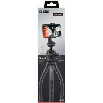 SBS Marke Stativ mit Flexiblen Beinen - Max 95mm - Schwarz SBS Marke Stativ mit Flexiblen Beinen - Max 95mm - Schwarz