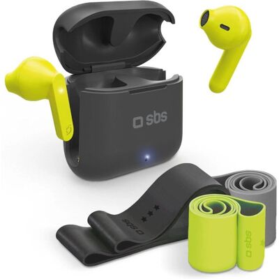 Cuffie wireless SBS Temusbounbtk - Sport In-ear Nero, Giallo Cuffie wireless SBS Temusbounbtk - Sport In-ear Nero, Giallo