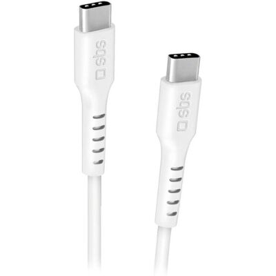 SBS Cavo USB-C 1,5m - 100W - Bianco - Cavo USB SBS Cavo USB-C 1,5m - 100W - Bianco - Cavo USB