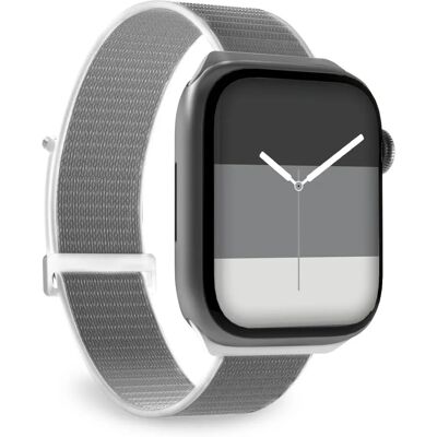 Apple Watch Nylon Grau Armband - Intelligentes Zubehör für 38/40/41 mm Apple Watch Nylon Grau Armband - Intelligentes Zubehör für 38/40/41 mm