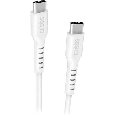 SBS USB-C zu USB-C Kabel - 2 m - Weiß SBS USB-C zu USB-C Kabel - 2 m - Weiß