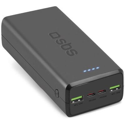 SBS Powerbank 30.000 mAh Power Delivery 20W Multi-Port SBS Powerbank 30.000 mAh Power Delivery 20W Multi-Port