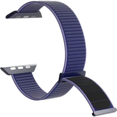 Bracelet de sport en nylon PURO pour Apple Watch - Bleu Bracelet de sport en nylon PURO pour Apple Watch - Bleu