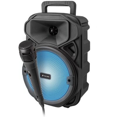 MUSIC HERO Bærbart Trådløst Karaoke System med Mikrofon MUSIC HERO Bærbart Trådløst Karaoke System med Mikrofon
