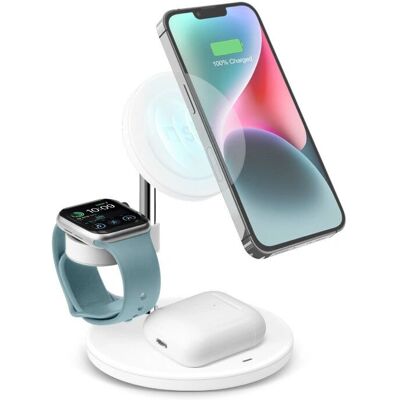 SBS Langaton latausasema - 15W nopeat lataus - Yhteensopiva iPhone, Android, Apple Watch SBS Langaton latausasema - 15W nopeat lataus - Yhteensopiva iPhone, Android, Apple Watch