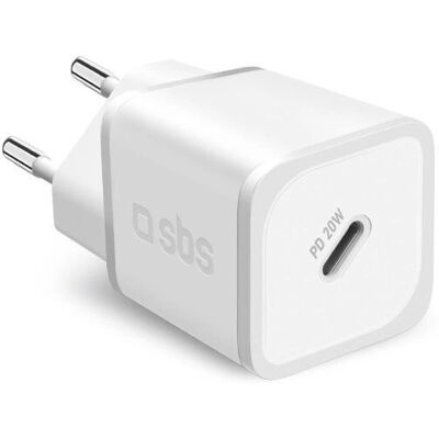 SBS TETRGAN1C20W Kompakter GaN 20W Ladegerät - Ladegerät für mobile Geräte SBS TETRGAN1C20W Kompakter GaN 20W Ladegerät - Ladegerät für mobile Geräte