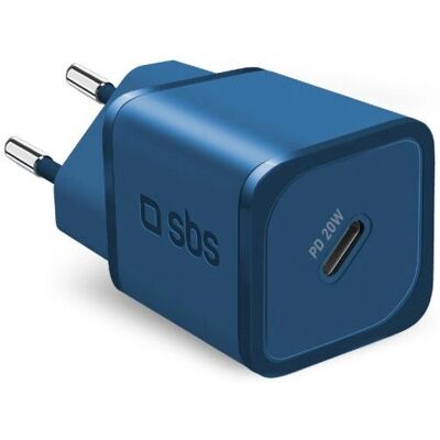 Cargador de Smartphone y Tableta SBS TETRGAN1C20B - Azul Cargador de Smartphone y Tableta SBS TETRGAN1C20B - Azul