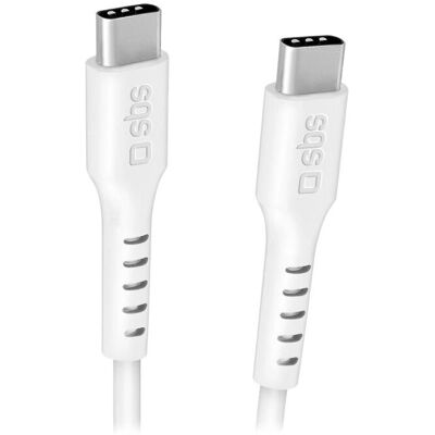 SBS SBS TECABLE3MTCC240W - 3m USB C Kabel - Biały - Kabel USB SBS SBS TECABLE3MTCC240W - 3m USB C Kabel - Biały - Kabel USB