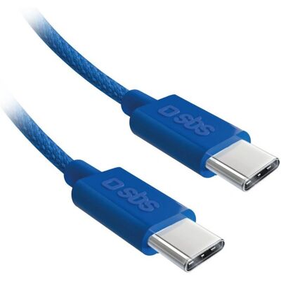 SBS TCCableTissuETCCB USB-Kabel - 1,5m - Blau SBS TCCableTissuETCCB USB-Kabel - 1,5m - Blau