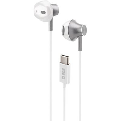 SBS SBS TEEARTYCMETW Kopfhörer - Kabelgebunden USB-C Weiß SBS SBS TEEARTYCMETW Kopfhörer - Kabelgebunden USB-C Weiß