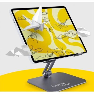 Support Métallique Pliable et Réglable Doodroo pour Tablette - Publicité Support Métallique Pliable et Réglable Doodroo pour Tablette - Publicité