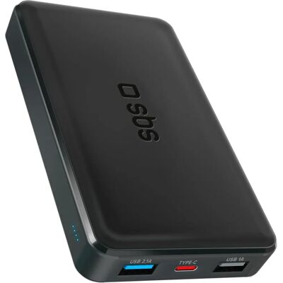 Powerbank SBS 10W 10 000mAh - Powerbank - Svart Powerbank SBS 10W 10 000mAh - Powerbank - Svart