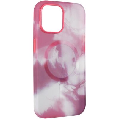 Puro Aqua vann-effekt iPhone 15 rosa MagSafe deksel Puro Aqua vann-effekt iPhone 15 rosa MagSafe deksel